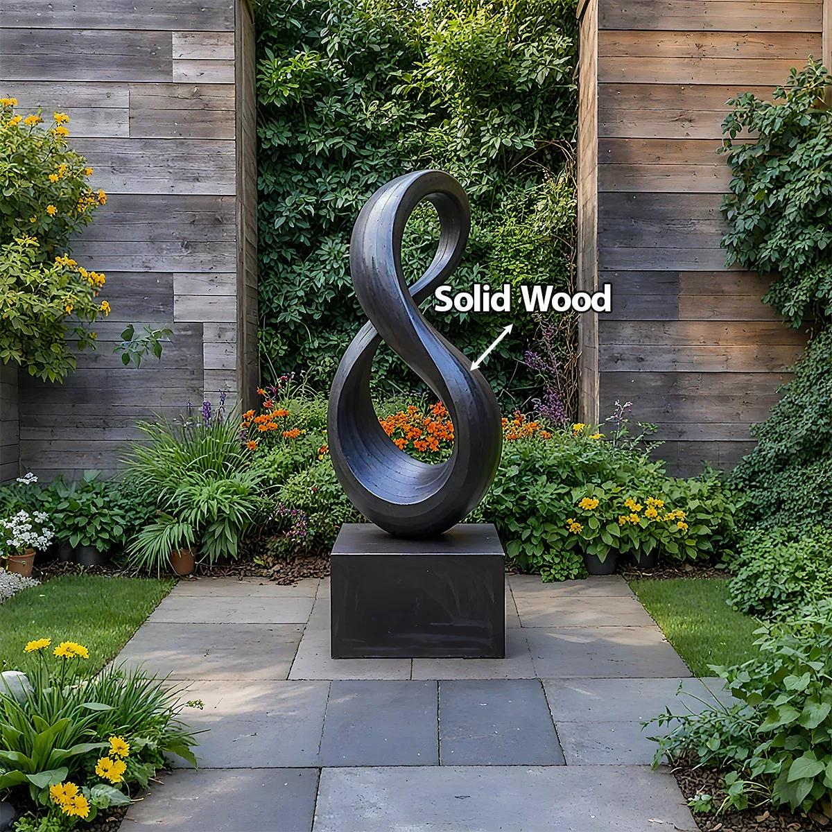 Modern Infinity Abstract Sculpture for Home & Gallery Display - Rustirawood