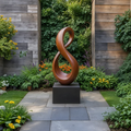Modern Infinity Abstract Sculpture for Home & Gallery Display - Rustirawood