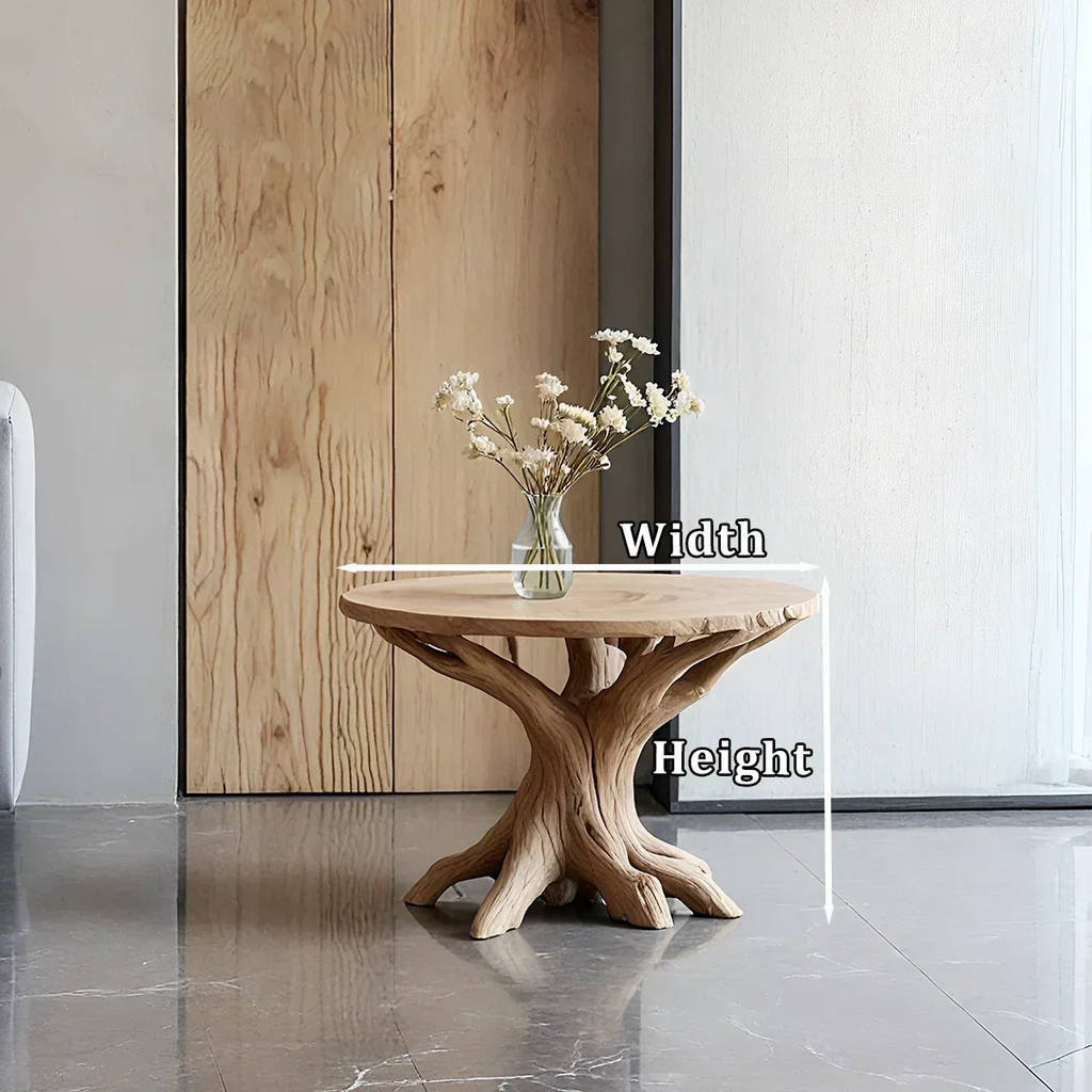 Solid Wood Center Table – Modern Sculptural Rootform Design - Rustirawood